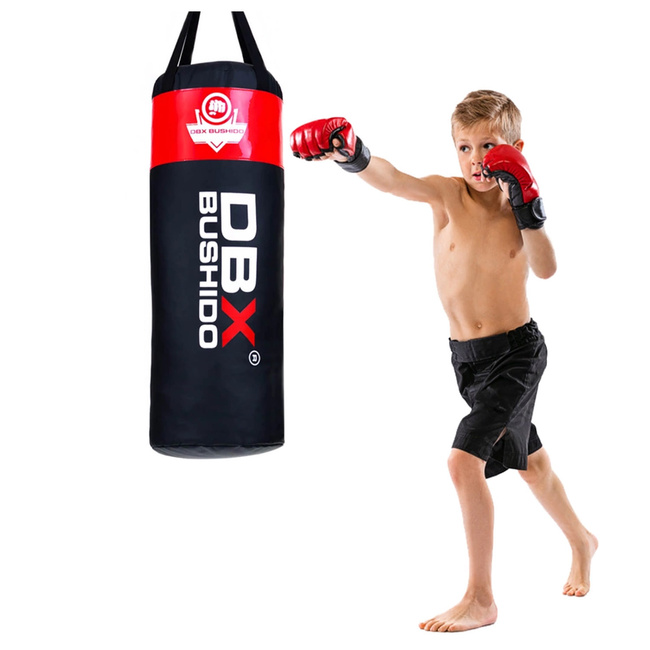 80 cm / 15 kg - Professional punching bag for children and teenagers 80 cm x 30 cm - red