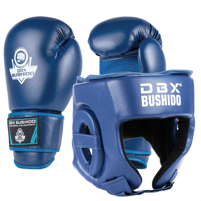 Tournament Set: Gloves + Head Guard BLUE