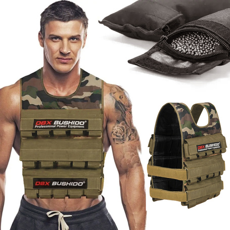 30 kg (30 x 1kg) - Weight training vest with adjustable weight - Moro