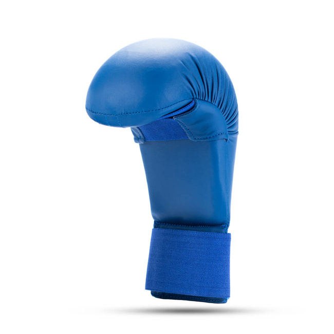 WKF karate gloves - blue L wristbands