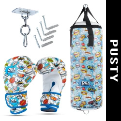 Cartoon Blue Kids Set – EMPTY Punching Bag + Gloves – 65 cm