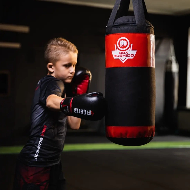 60 cm / 7 kg - Children's punching bag 60 cm x 22 cm - red