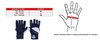 WG-162 - GLOVES FOR GYM - FOR EXERCISES - WITH LONG VELCRO AND GRIP-X SYSTEM - M