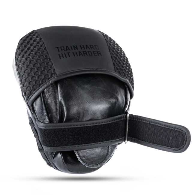 Focus Mitts made of Genuine Leather | Black Leather | 2 pieces