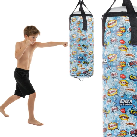 Kids’ Punching Bag – Cartoon Blue – 75 cm / 10 kg | DBX Bushido