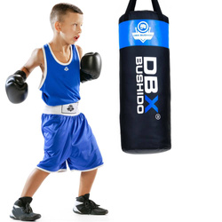 80 cm / 15 kg - Professional punching bag for children and teenagers 80 cm x 30 cm - blue