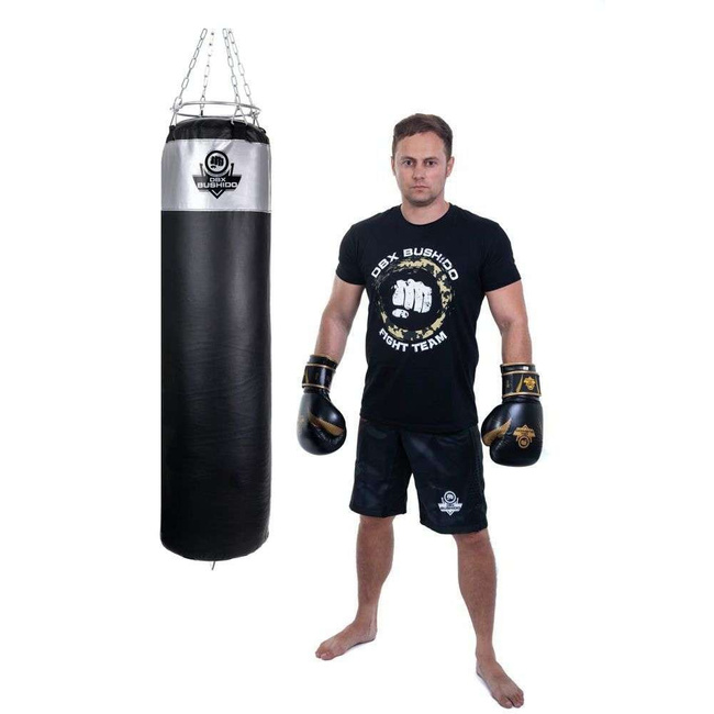 130 cm / 60 kg - 60 KG punching bag! Punching bag with rubber granules SBRX 130 cm Silver