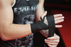 BLACK BOXING BANDAGES, WRAPS, 4 METERS, BUSHIDO