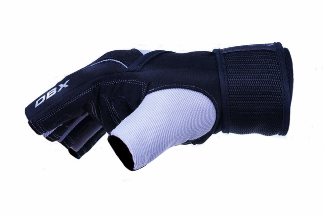 WG-162 - GLOVES FOR GYM - FOR EXERCISES - WITH LONG VELCRO AND GRIP-X SYSTEM - L