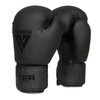 TAVER Black 8oz boxing sparring gloves