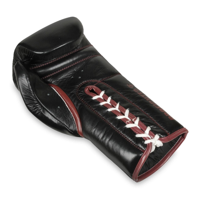 Lace-Up Multi-Layer Boxing Gloves - ProFighter Bordeaux - Legacy Series