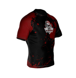 The "Blood" Rashguard compression shirt is made of DBX MORE DRY M material
