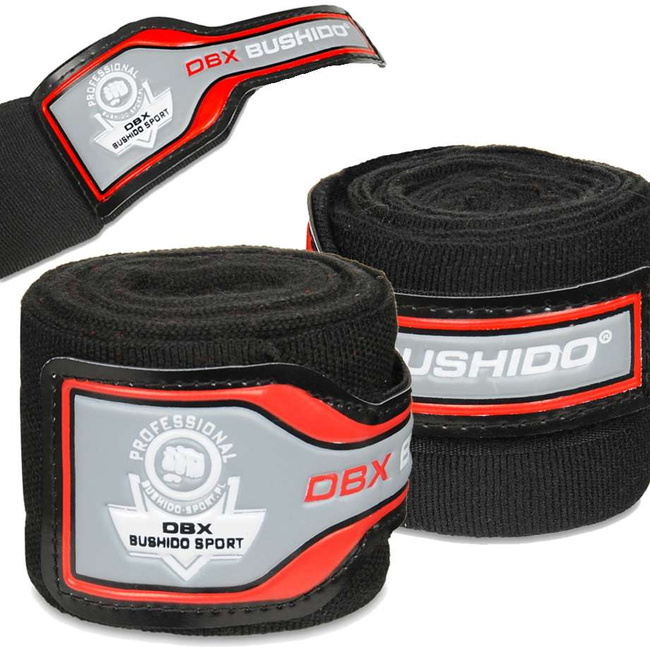 ELASTIC BOXING BANDAGES, 4M WRAPS, BLACK ARH-100010a