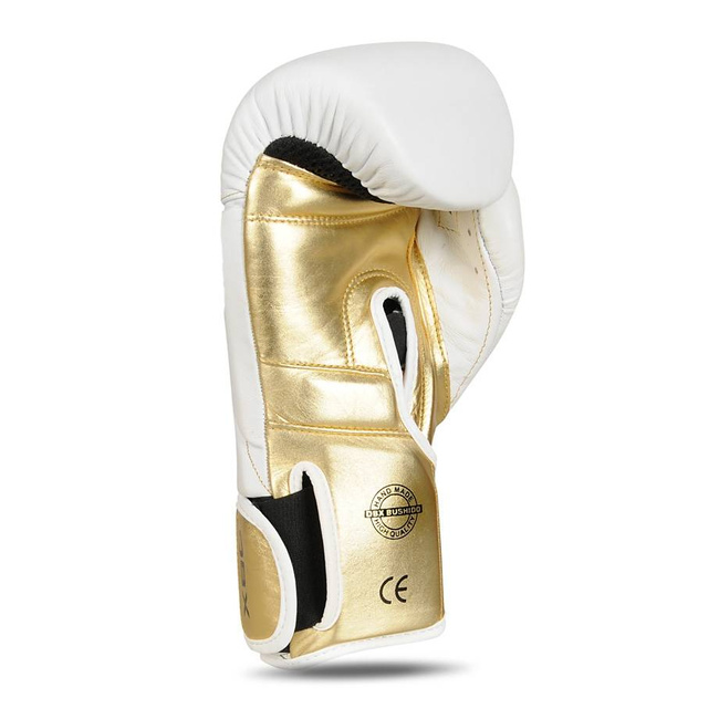 PREMIUM boxing gloves made of natural leather "HAMMER - WHITE 8 oz