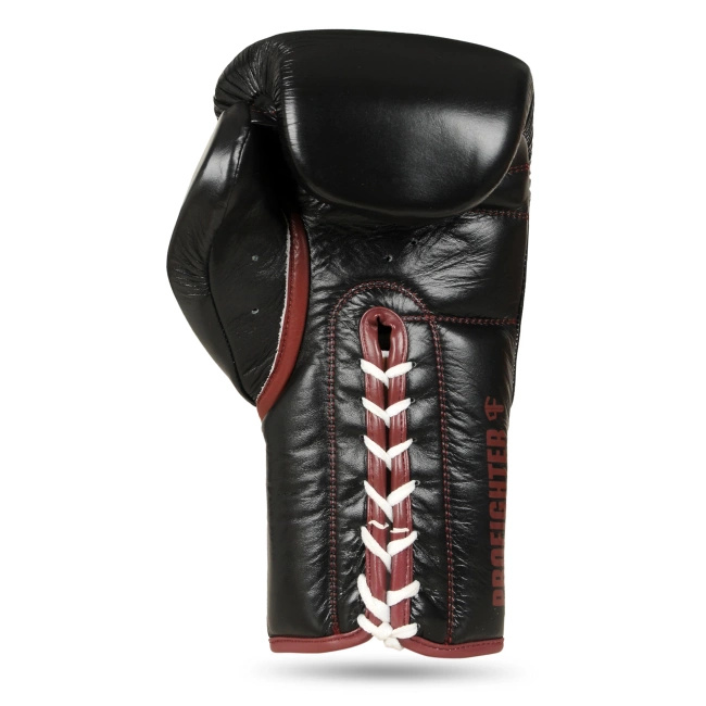 Lace-Up Multi-Layer Boxing Gloves - ProFighter Bordeaux - Legacy Series