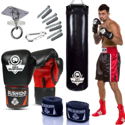 140 cm / 40 kg - GymPro 140c boxing set - punching bag + boxing gloves + fixing + wraps