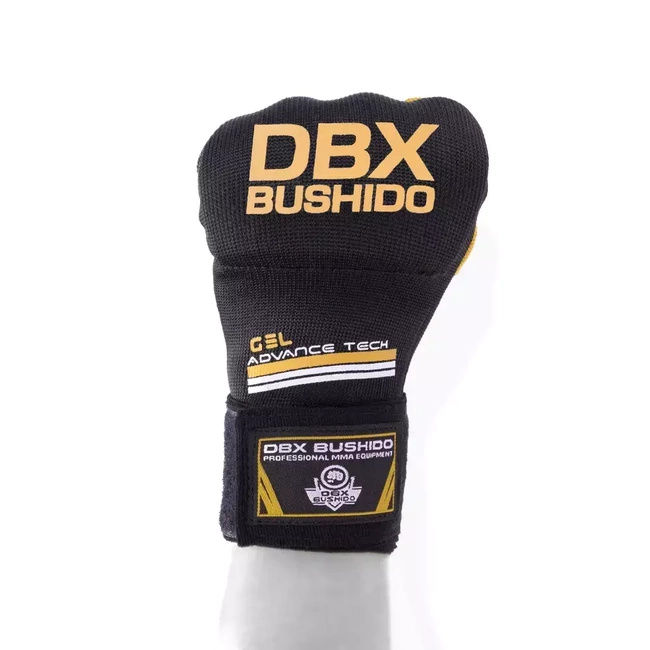 GEL GLOVES, BOXING WRAPS - GOLD - S/M