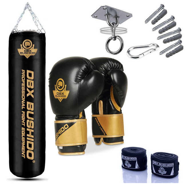 130 cm / Empty - Boxing set - punching bag (empty) + Boxing gloves