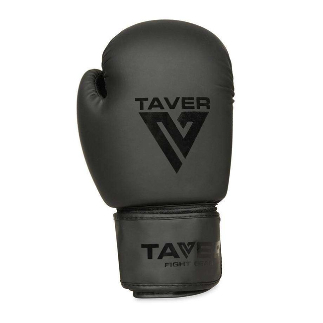 TAVER Black 8oz boxing sparring gloves