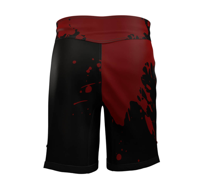 Workout shorts - exercise shorts "Blood" L