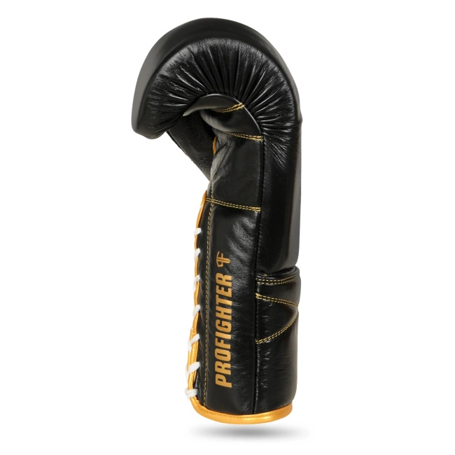 Lace-Up Multi-Layer Boxing Gloves - ProFighter Gold - Legacy Series