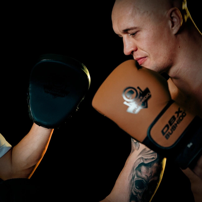 Boxing gloves made of genuine leather with multi-layer padding - SOVEREIGN - Legacy Series | DBX Bushido