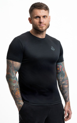 Premium black training t-shirt with grey DBX Bushido logo