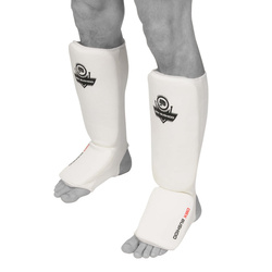 Elastic shin guards - Shin and Foot ARP-2107 - white - L