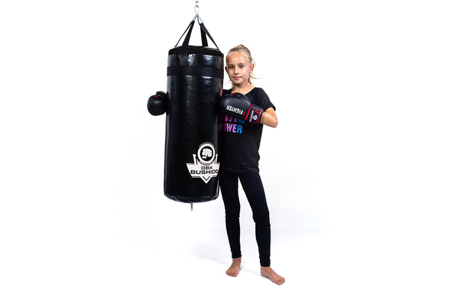 80 cm / 15 kg - Punching bag + Boxing gloves + Wraps + Fastening - Boxing set