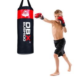 80 cm / 15 kg - Professional punching bag for children and teenagers 80 cm x 30 cm - red