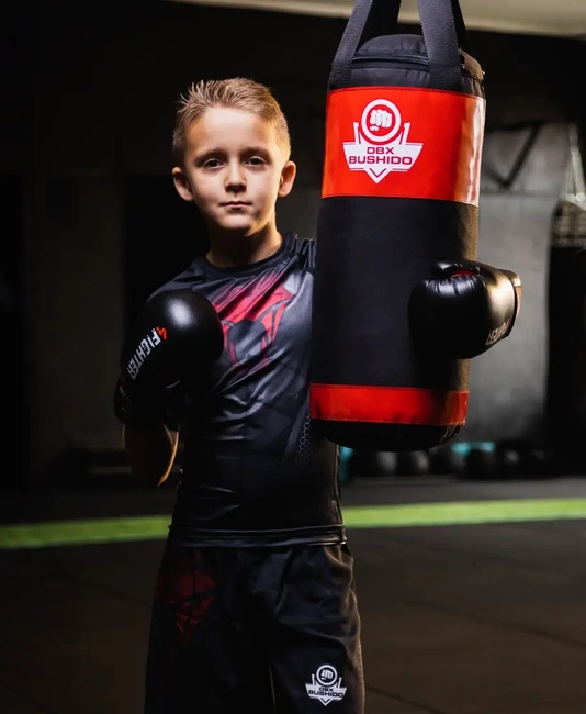 60 cm / 7 kg - Children's punching bag 60 cm x 22 cm - red