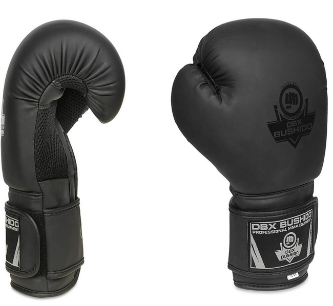 Black Matt training boxing gloves with Active Clima B-2v12 system 16 oz