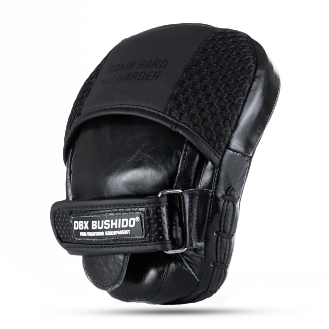 Focus Mitts made of Genuine Leather | Black Leather | 2 pieces