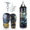 Kids Set Dragon EMPTY Punching Bag + Gloves – 75 cm