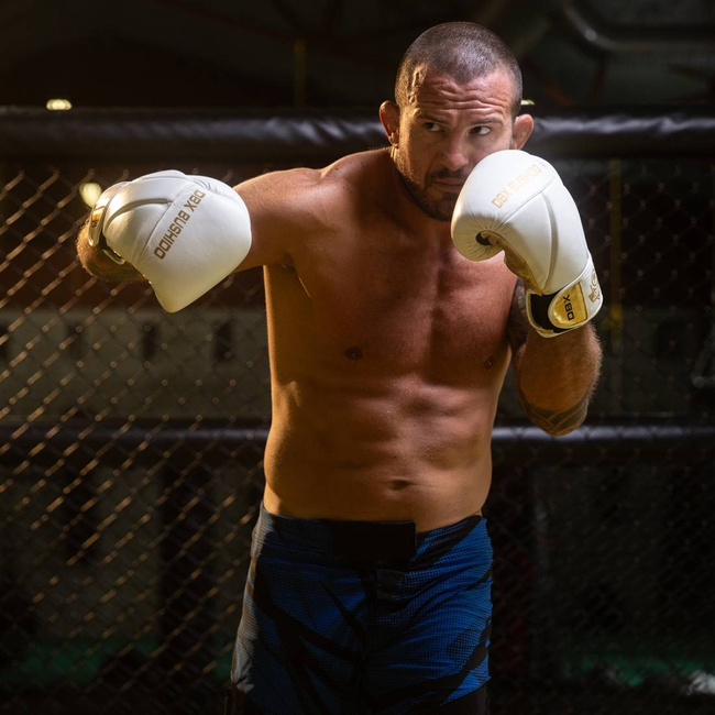 PREMIUM boxing gloves made of natural leather "HAMMER - WHITE 8 oz