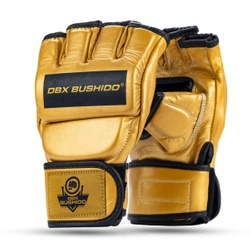 Leather MMA gloves DBX BUSHIDO E1v3 GOLD L