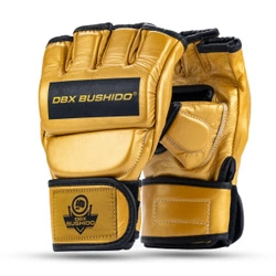 Leather MMA gloves DBX BUSHIDO E1v3 GOLD XL