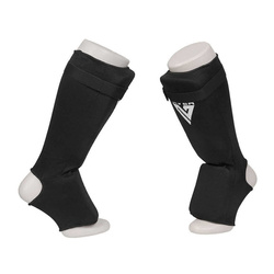 Elastic shin and foot protectors - Taver - Black | L