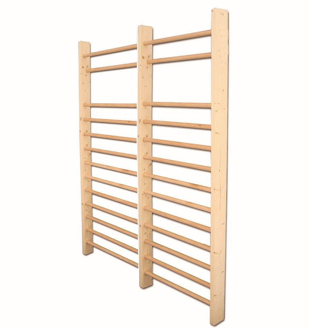 Wooden gymnastic and rehabilitation ladder 230×90 cm with 13 rungs fittings