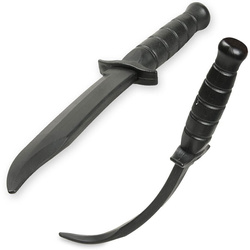 Rubber training knife, imitation knife, black - ARW-5051