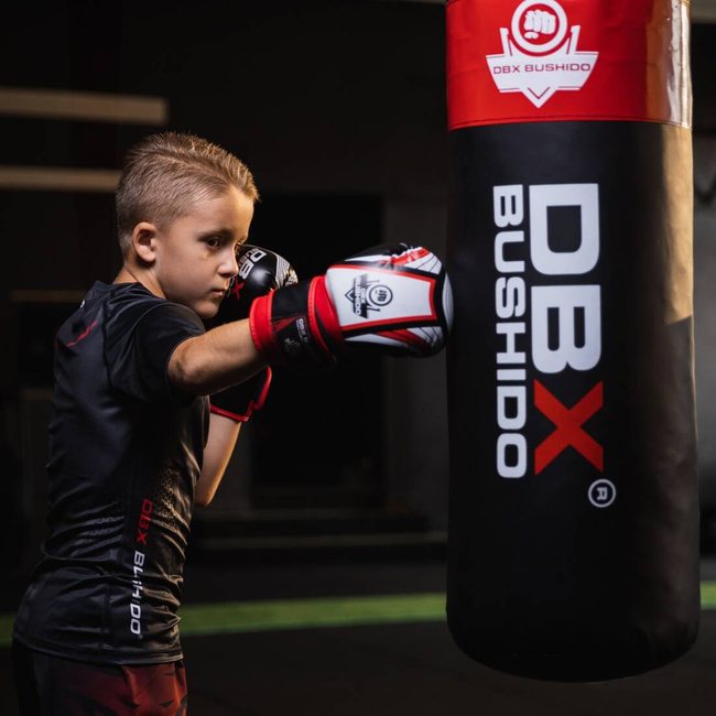 80 cm / 15 kg - Professional punching bag for children and teenagers 80 cm x 30 cm - red