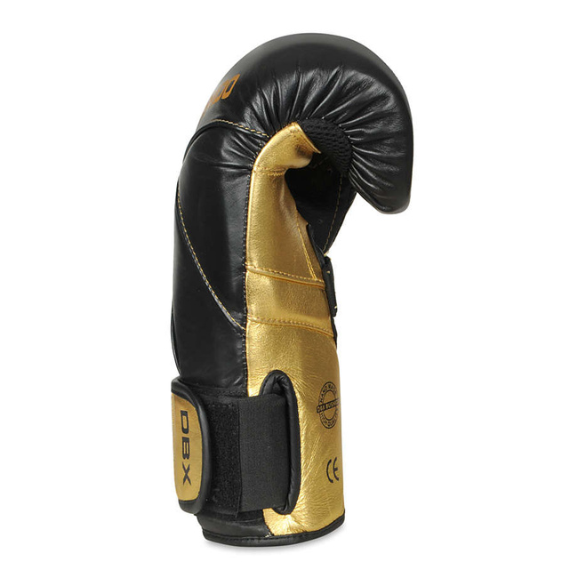 Natural leather boxing gloves "HAMMER - GOLD" 16 oz