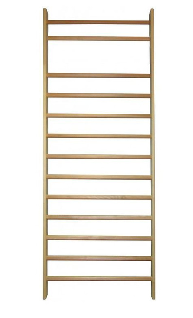 Wooden gymnastic and rehabilitation ladder 230×90 cm with 13 rungs fittings