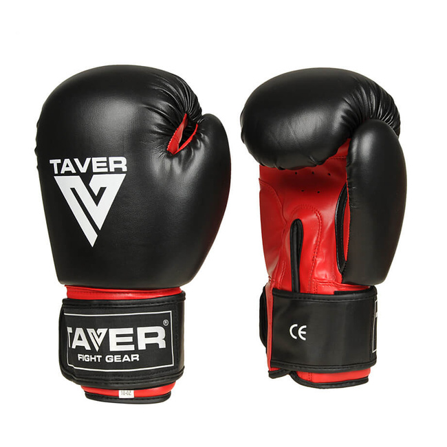 TAVER Red 10oz boxing sparring gloves