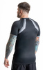 Grey rashguard with short sleeves - DBX Bushido logo