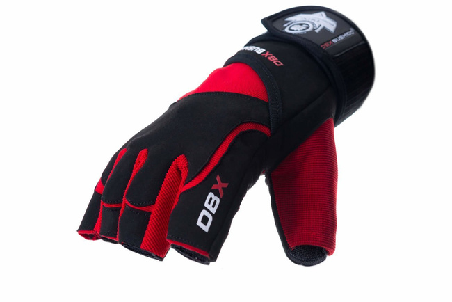 WG-161 - GLOVES FOR GYM - FOR EXERCISES - WITH LONG VELCRO AND GRIP-X SYSTEM - L