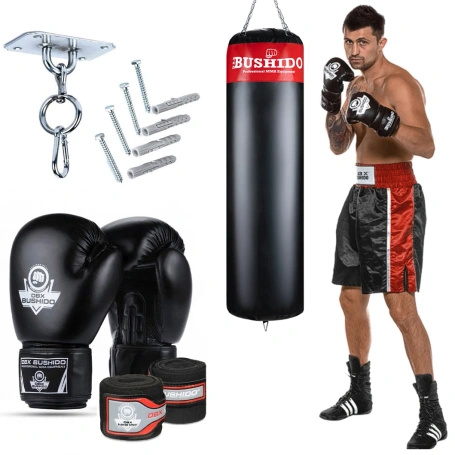 130 cm / 30 kg - Home Pro 130 boxing set - Punching bag + gloves