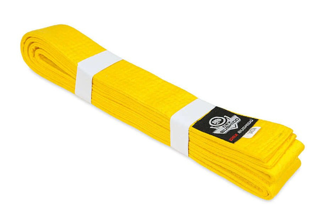 Karate kimono belt - yellow 240 cm