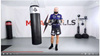 130 cm / 60 kg - 60 KG punching bag! Punching bag with rubber granules SBRX 130 cm Silver