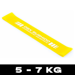 Power Band MINI - Training rubber for mobility exercises YELLOW 5-7 kg